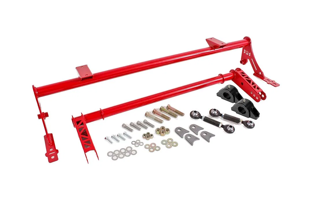 XSB011R – BMR SUSPENS Stabilizer Bar, For Drag Race And Street Performance 1.375 Inch Diameter Powder Coated Red With...